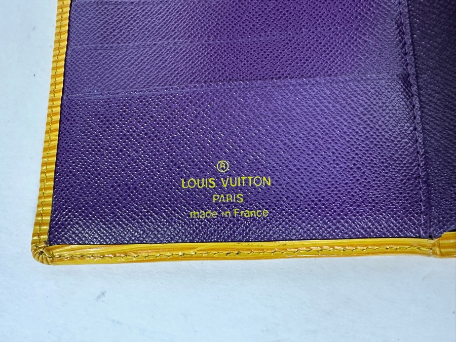 Louis Vuitton Epi Yellow Leather Bifold Wallet 4.25W X 4.2H [Photo 6]