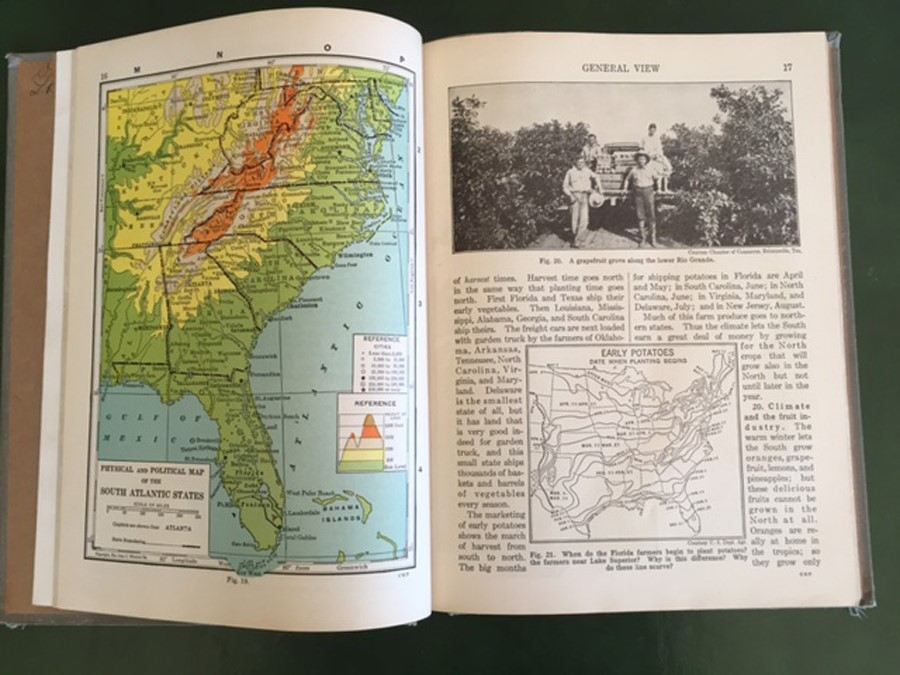Pair of CA State Text Books - 1958 Music Now and Long Ago & 1931 Human Geography [Photo 14]