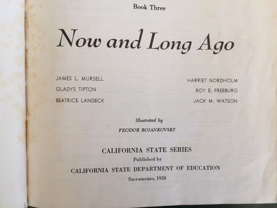 Pair of CA State Text Books - 1958 Music Now and Long Ago & 1931 Human Geography [Photo 5]