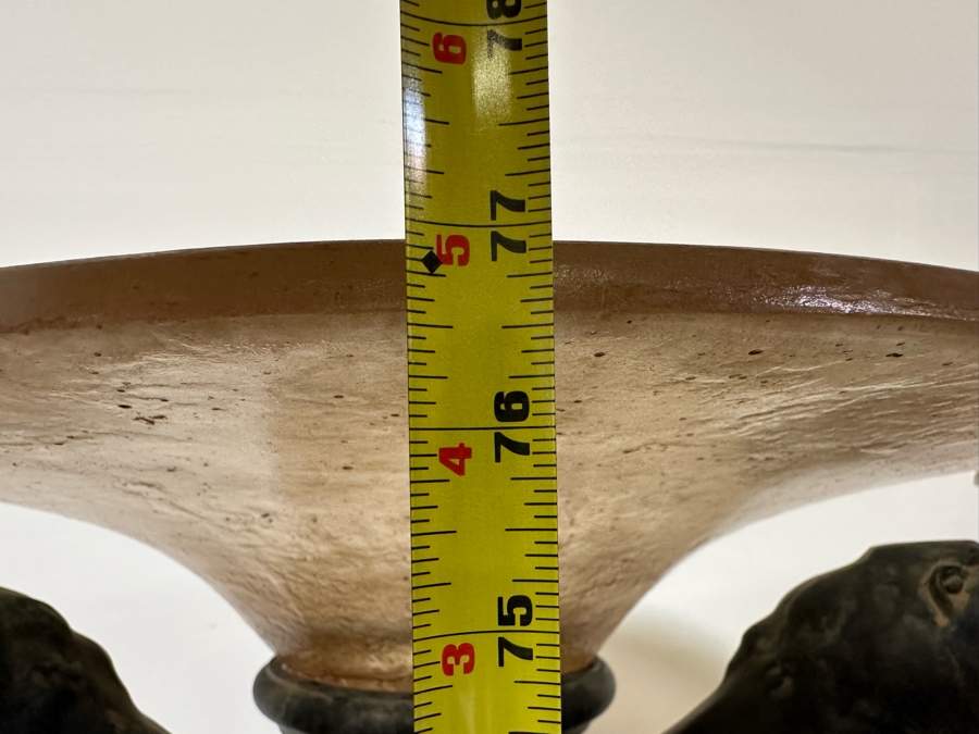 Pair Of Large Neo-Classical Style Lion Motif Torchiere Floor Lamps 77H X 24W [Photo 11]