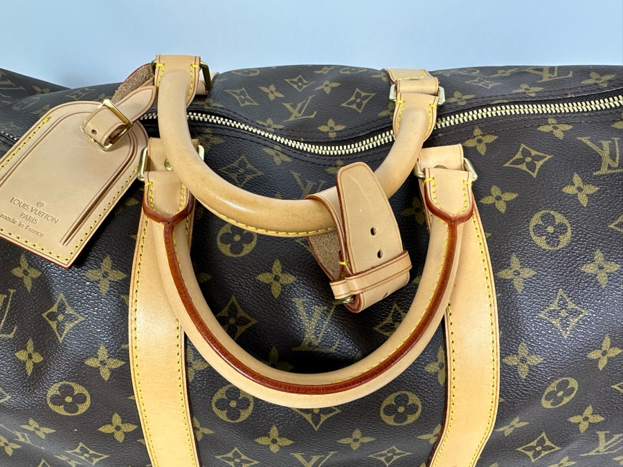 Louis Vuitton Monogram Canvas Keepall 55 Bag 24W X 12H [Photo 7]