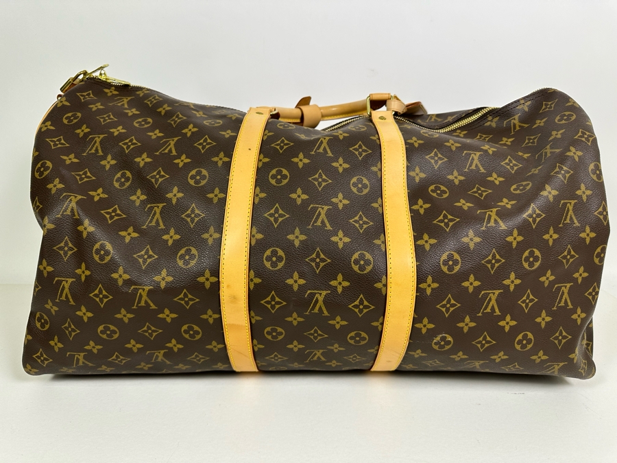 Louis Vuitton Monogram Canvas Keepall 55 Bag 24W X 12H [Photo 9]