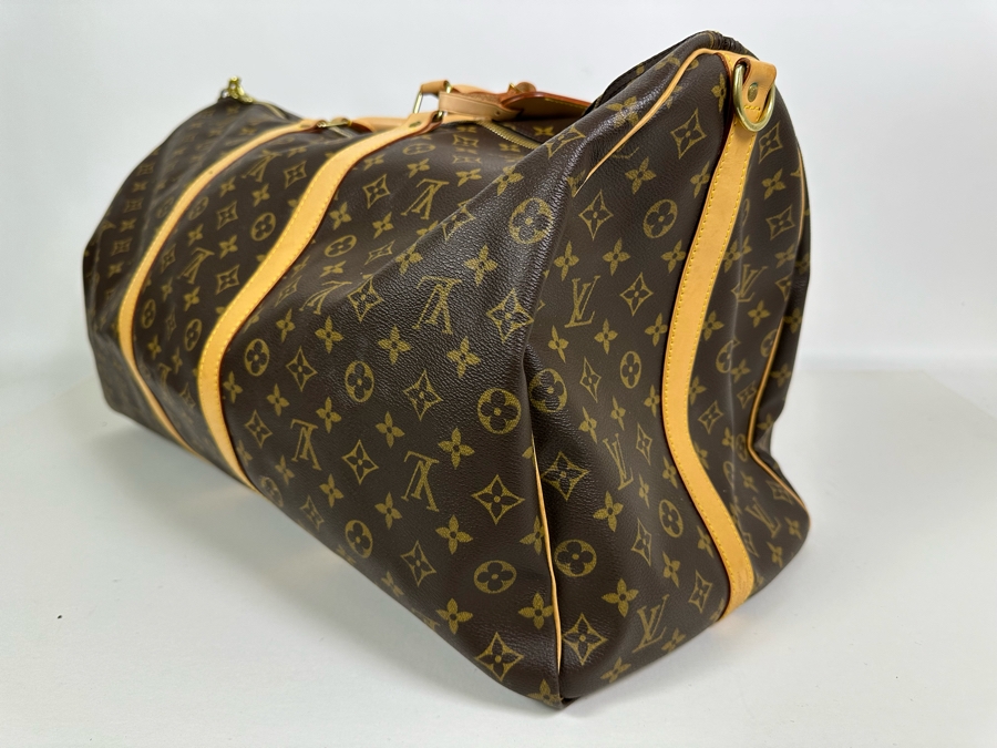 Louis Vuitton Monogram Canvas Keepall 55 Bag 24W X 12H [Photo 10]
