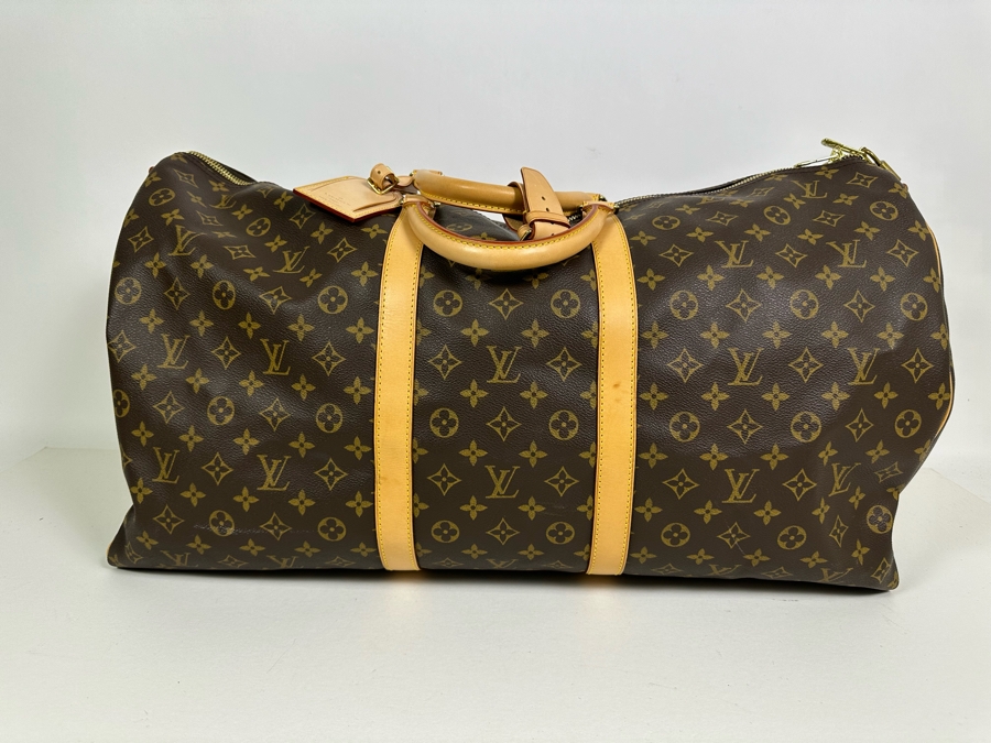 Louis Vuitton Monogram Canvas Keepall 55 Bag 24W X 12H [Photo 5]