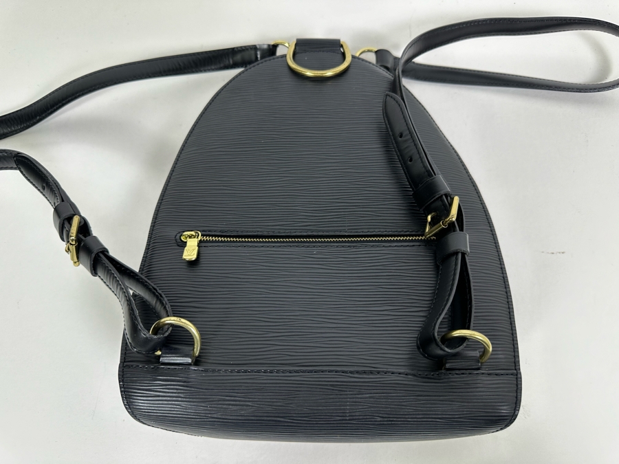 Louis Vuitton Black Epi Mabillon Backpack Handbag 9W X 12.5H [Photo 8]