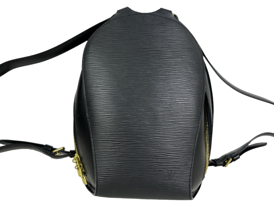 Louis Vuitton Black Epi Mabillon Backpack Handbag 9W X 12.5H