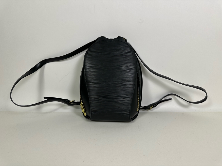 Louis Vuitton Black Epi Mabillon Backpack Handbag 9W X 12.5H [Photo 6]