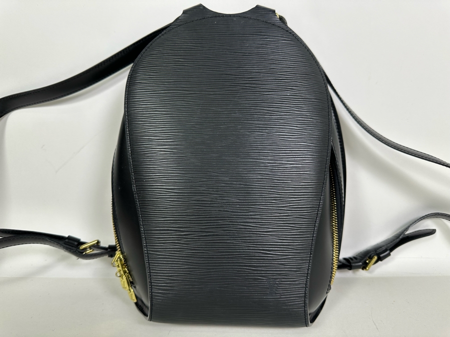 Louis Vuitton Black Epi Mabillon Backpack Handbag 9W X 12.5H [Photo 3]