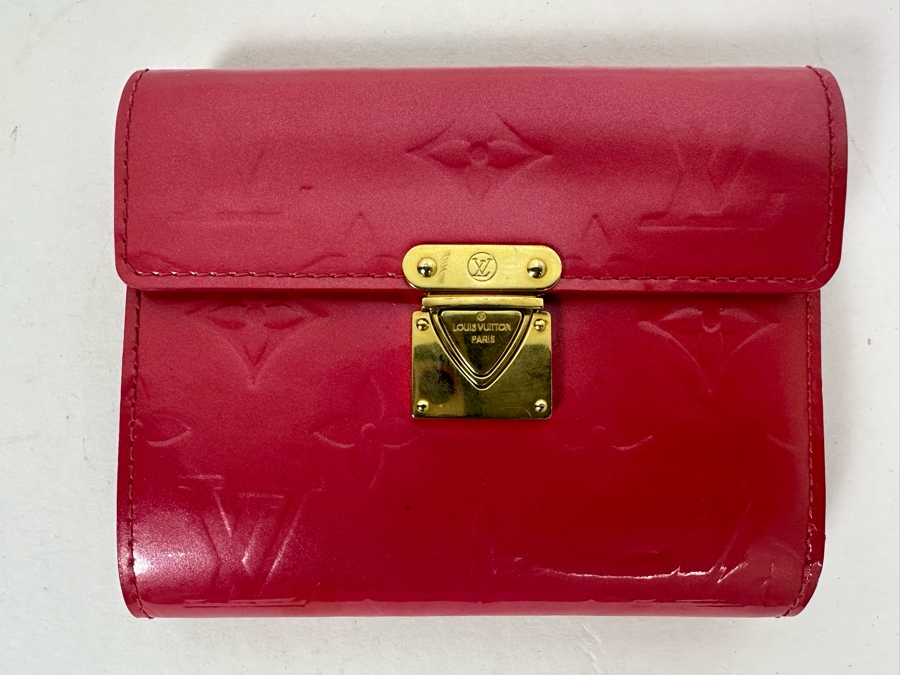 Louis Vuitton Red Vernis Patnet Leather Wallet 4.25W X 5H [Photo 4]