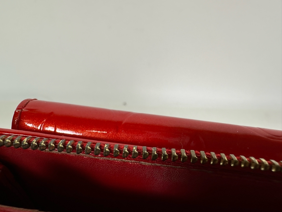 Louis Vuitton Red Vernis Monogram Pochette Mott Handbag 6.5W X 7.5H [Photo 14]