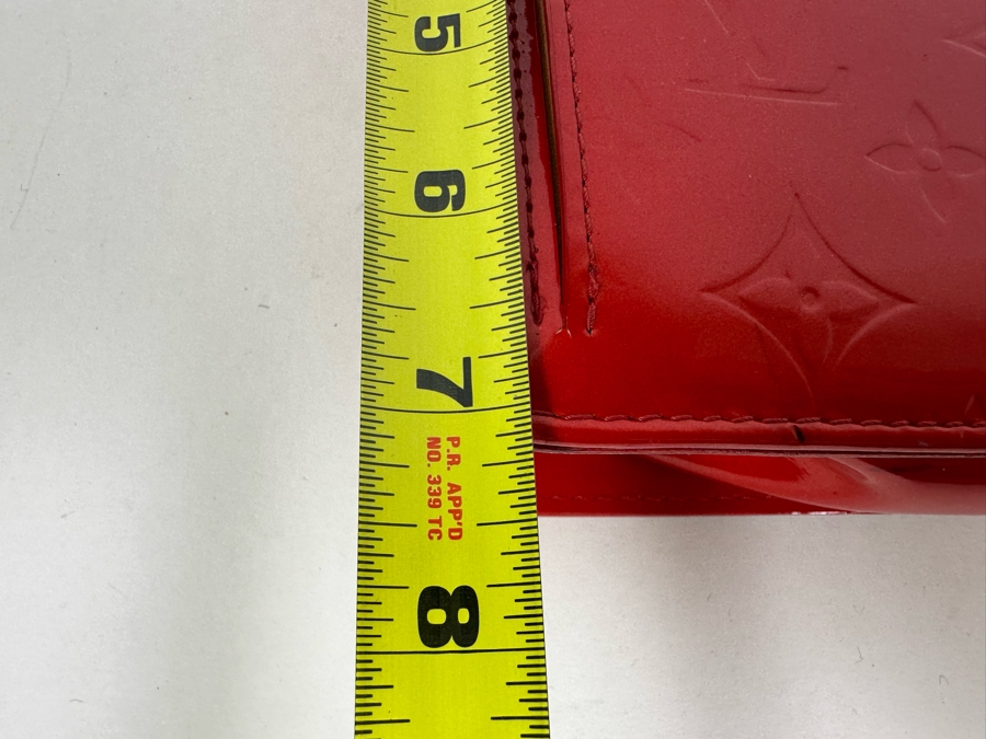 Louis Vuitton Red Vernis Monogram Pochette Mott Handbag 6.5W X 7.5H [Photo 20]