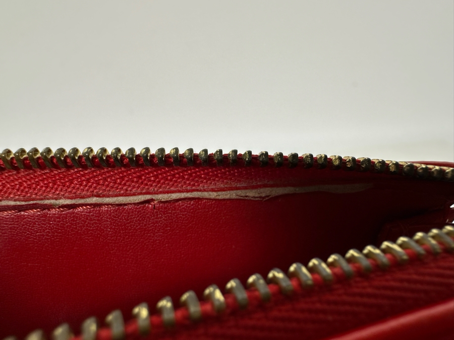 Louis Vuitton Red Vernis Monogram Pochette Mott Handbag 6.5W X 7.5H [Photo 12]