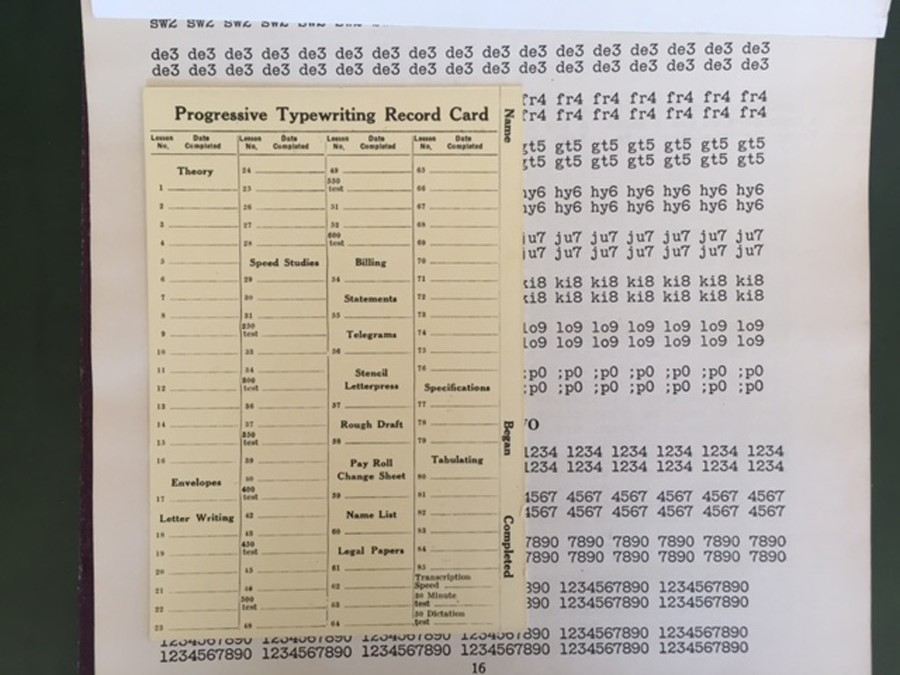 Pair of Vintage Typewriting Books - 1925 Progressive Typewriting & 1912 Expert Typewriting [Photo 17]