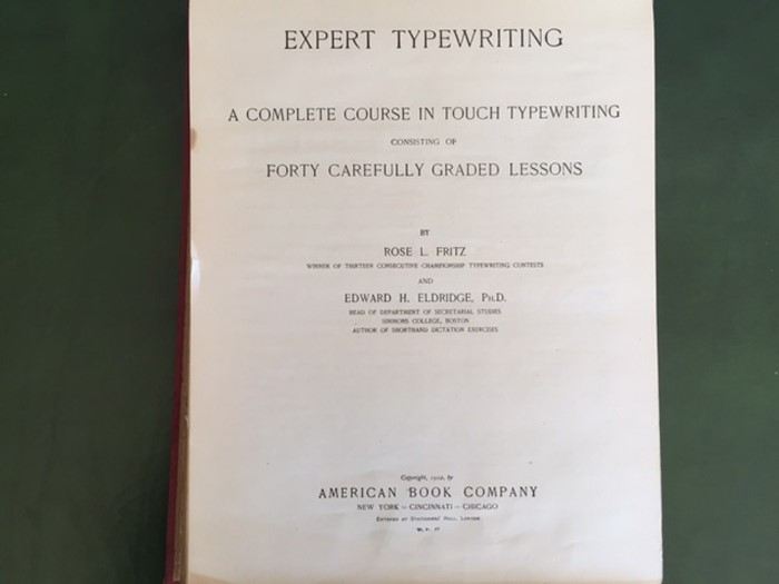 Pair of Vintage Typewriting Books - 1925 Progressive Typewriting & 1912 Expert Typewriting [Photo 4]