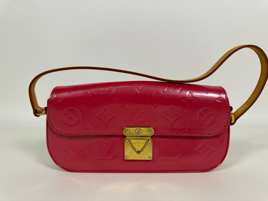 Louis Vuitton Malibu Street Patent Leather Pink Shoulder Handbag 9W X 4D X 2H [Photo 4]