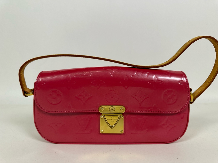 Louis Vuitton Malibu Street Patent Leather Pink Shoulder Handbag 9W X 4D X 2H [Photo 5]