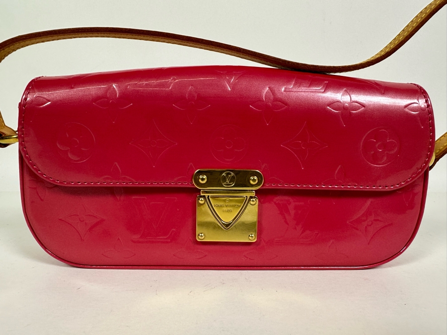 Louis Vuitton Malibu Street Patent Leather Pink Shoulder Handbag 9W X 4D X 2H [Photo 3]
