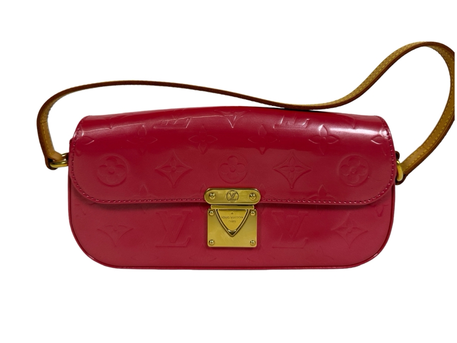 Louis Vuitton Malibu Street Patent Leather Pink Shoulder Handbag 9W X 4D X 2H [Photo 2]