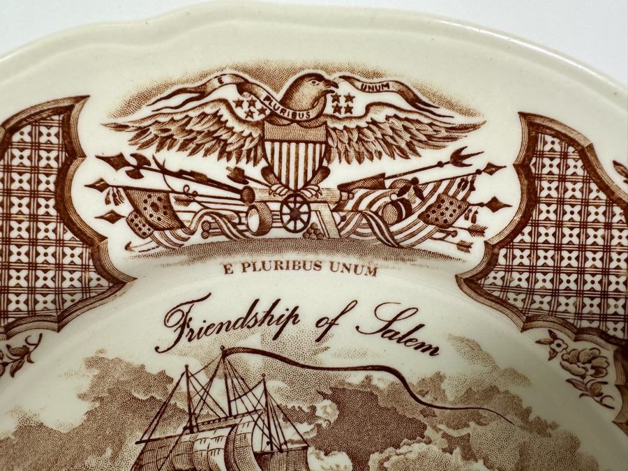 Alfred Meakin Staffordshire England Historial Scenes Of Chinese Export To America Fair Winds China 7 Pieces [Photo 5]