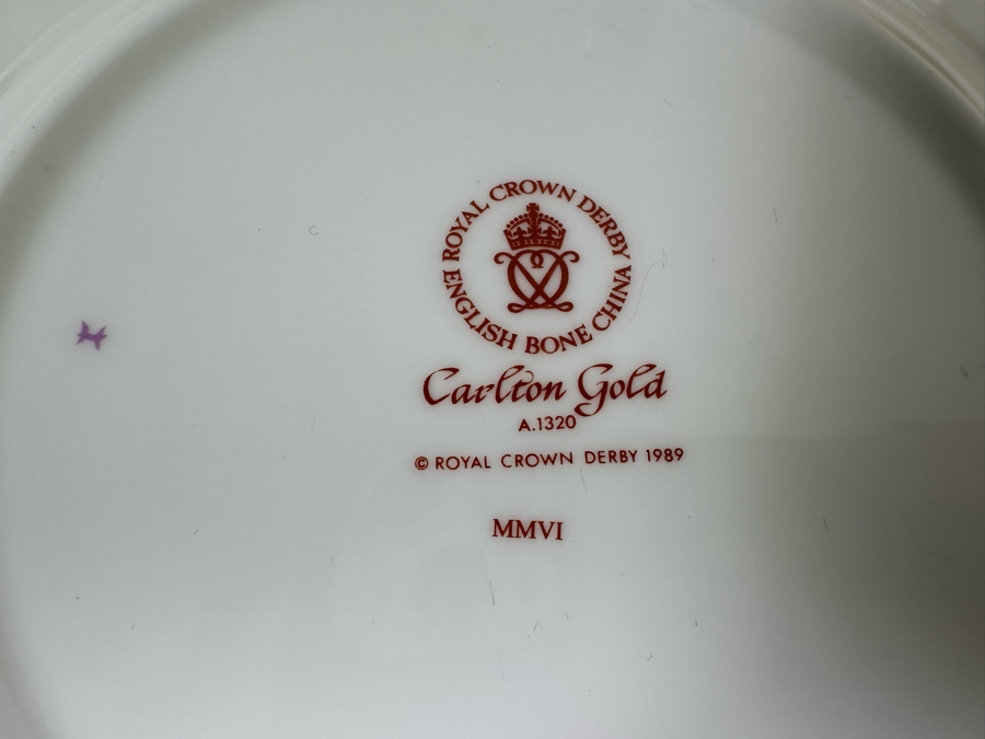 Royal Crown Derby English Bone China Carlton Gold A.1320 China 60 Pieces [Photo 7]