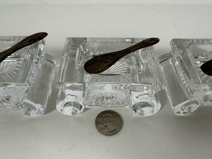 William Yeoward Crystal June Salt Dish & Spoon, Set Of Three Retails $915 [Photo 6]