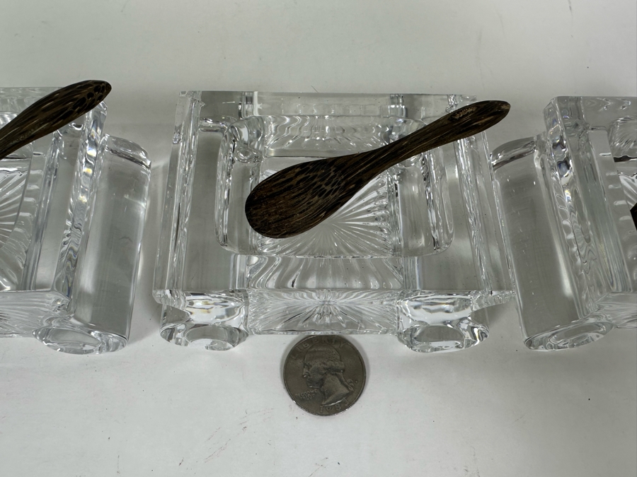 William Yeoward Crystal June Salt Dish & Spoon, Set Of Three Retails $915 [Photo 7]