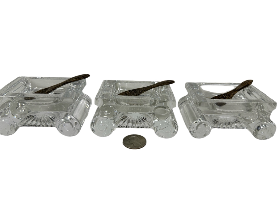 William Yeoward Crystal June Salt Dish & Spoon, Set Of Three Retails $915 [Photo 3]