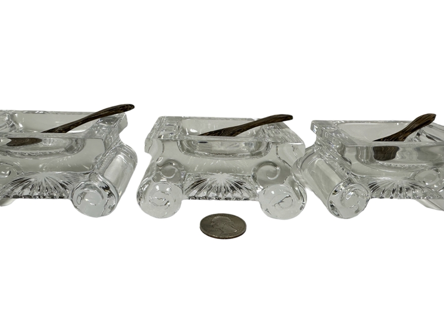 William Yeoward Crystal June Salt Dish & Spoon, Set Of Three Retails $915 [Photo 2]
