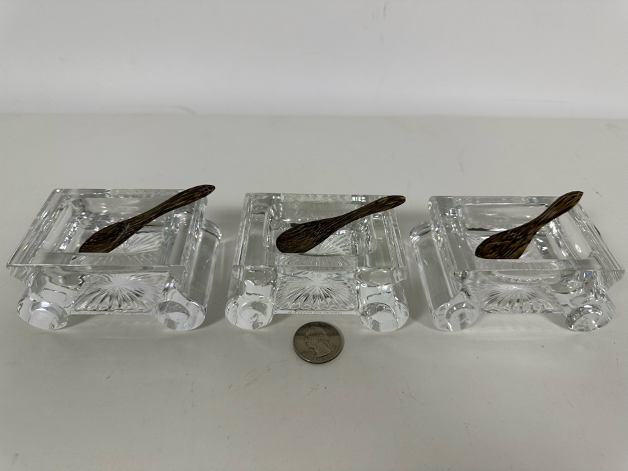 William Yeoward Crystal June Salt Dish & Spoon, Set Of Three Retails $915 [Photo 10]