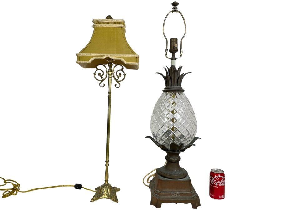 Pair Of Table Lamps 34H