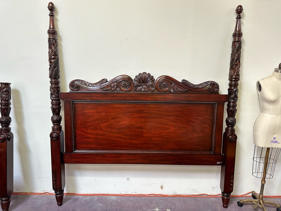 Stunning Ralph Lauren Mahogany Eastern King Size Bed [Photo 4]