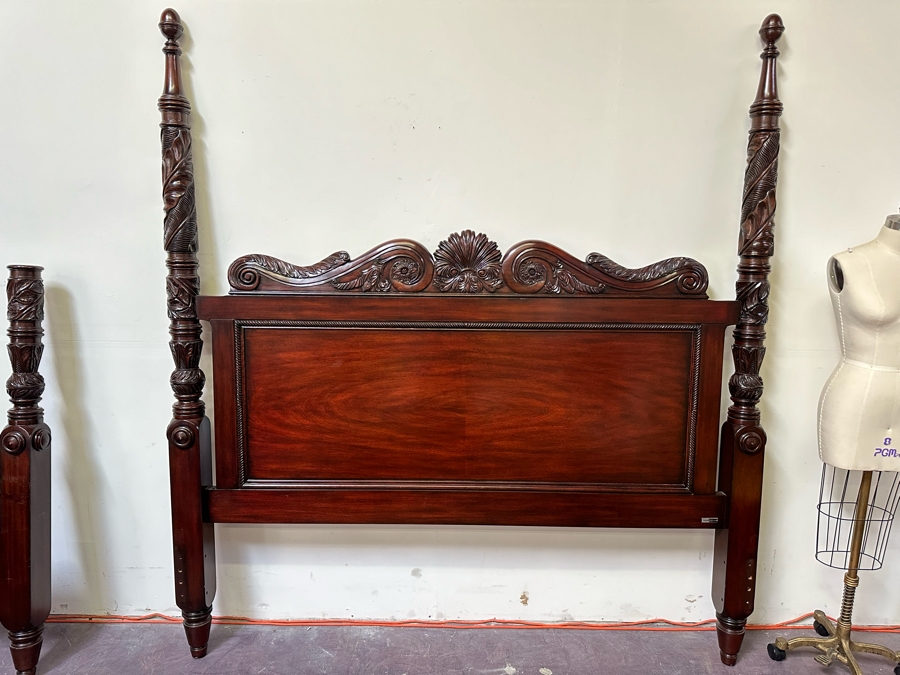 Stunning Ralph Lauren Mahogany Eastern King Size Bed [Photo 5]