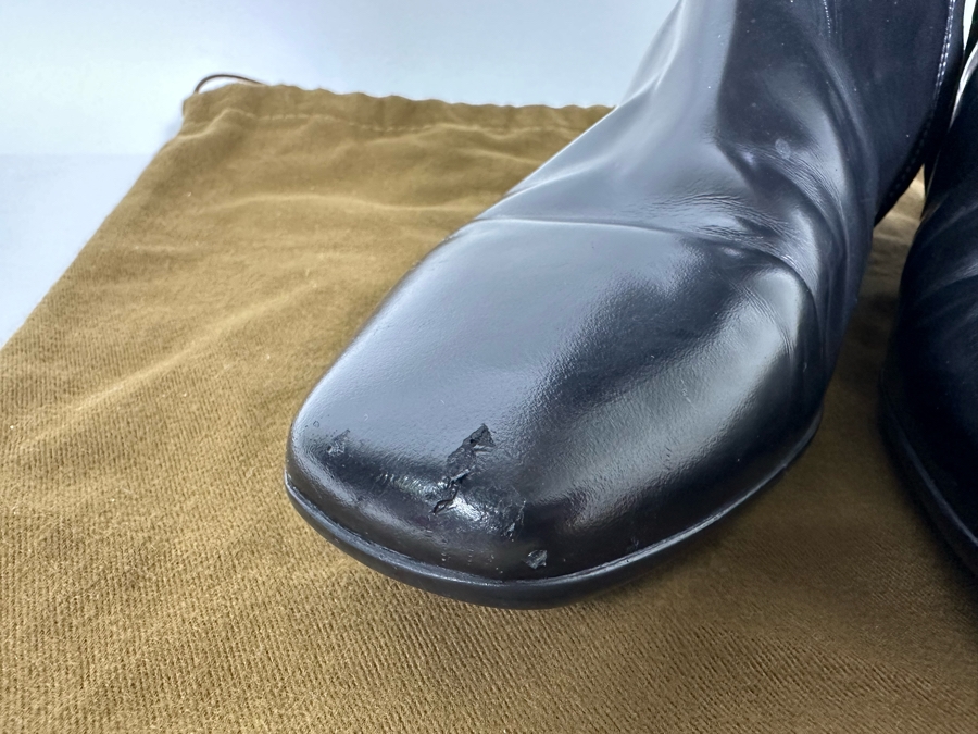 GUCCI Black Leather Boots Size 39 1/2 - 9 US [Photo 12]