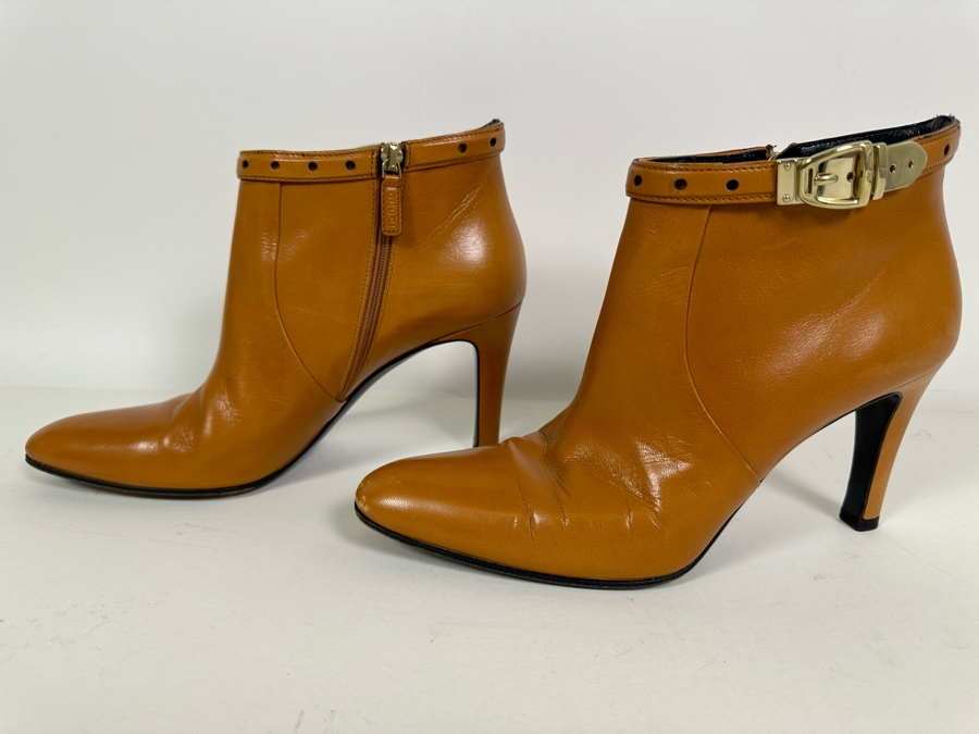 GUCCI Leather Ankle Boots Size 9 [Photo 7]