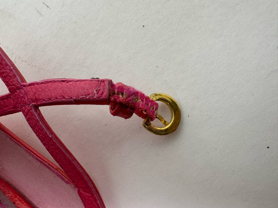 Louis Vuitton Patent Wedge Sandals Size 38 1/2 US Size 9 [Photo 16]