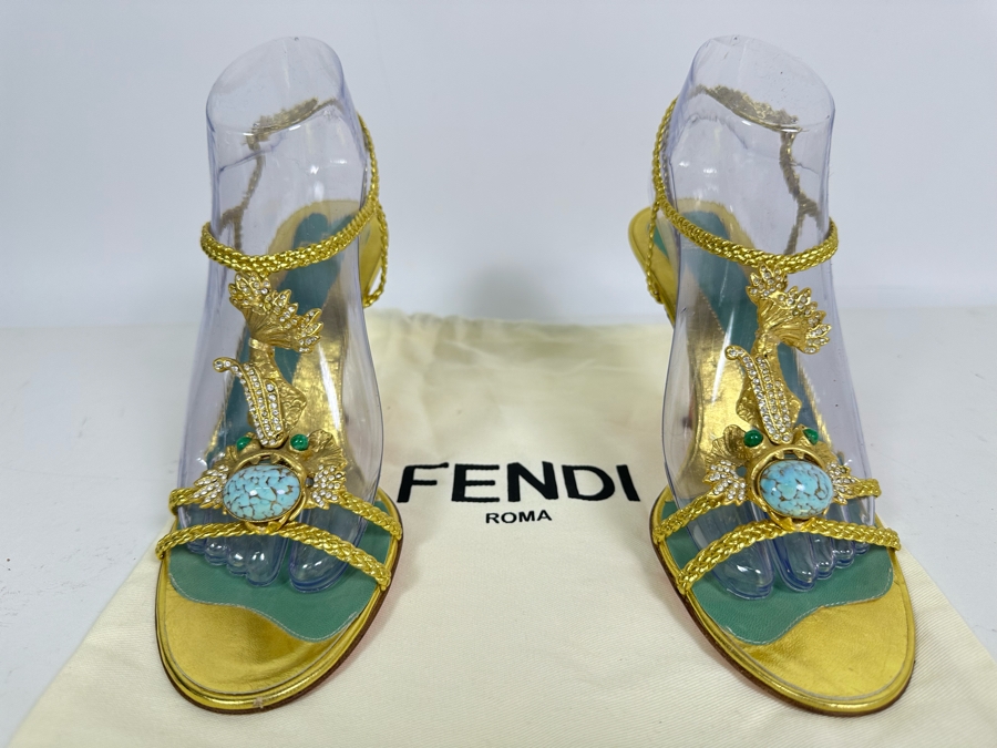 FENDI Heels 39 1/2 US Size 9 [Photo 3]