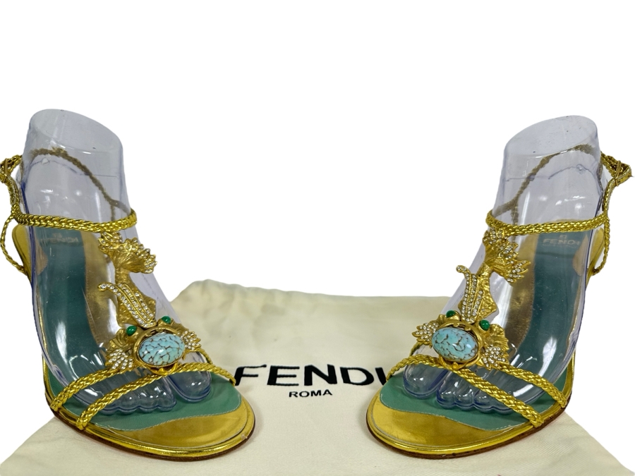 FENDI Heels 39 1/2 US Size 9 [Photo 2]