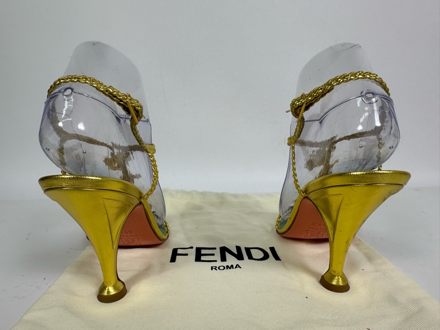 FENDI Heels 39 1/2 US Size 9 [Photo 11]