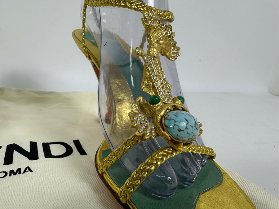 FENDI Heels 39 1/2 US Size 9 [Photo 6]