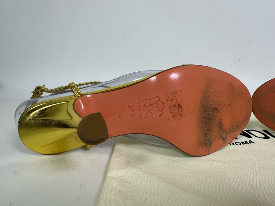 FENDI Heels 39 1/2 US Size 9 [Photo 12]