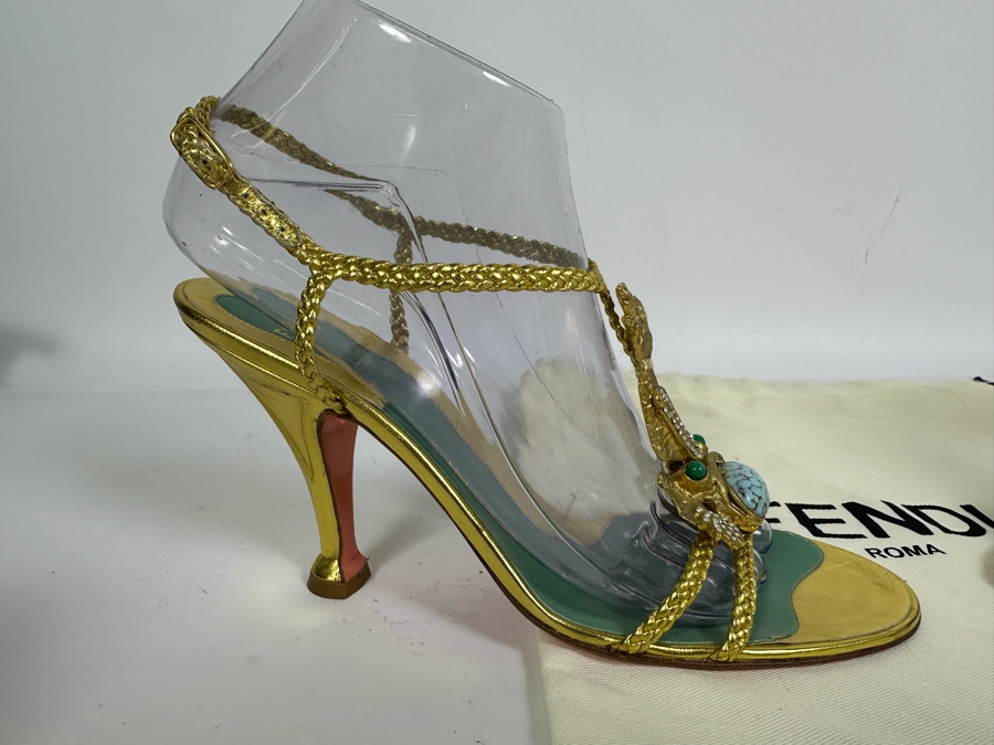 FENDI Heels 39 1/2 US Size 9 [Photo 9]