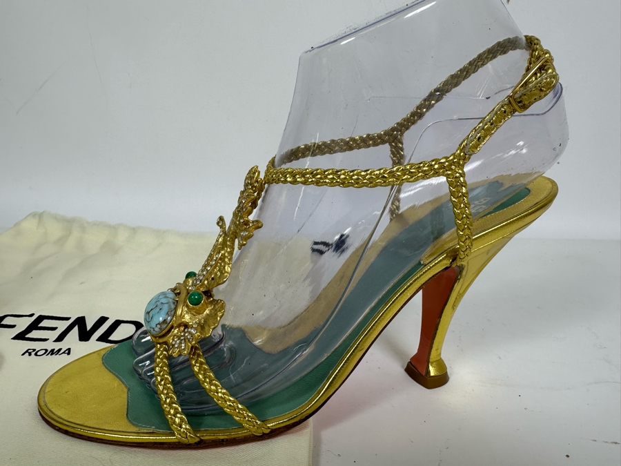 FENDI Heels 39 1/2 US Size 9 [Photo 10]