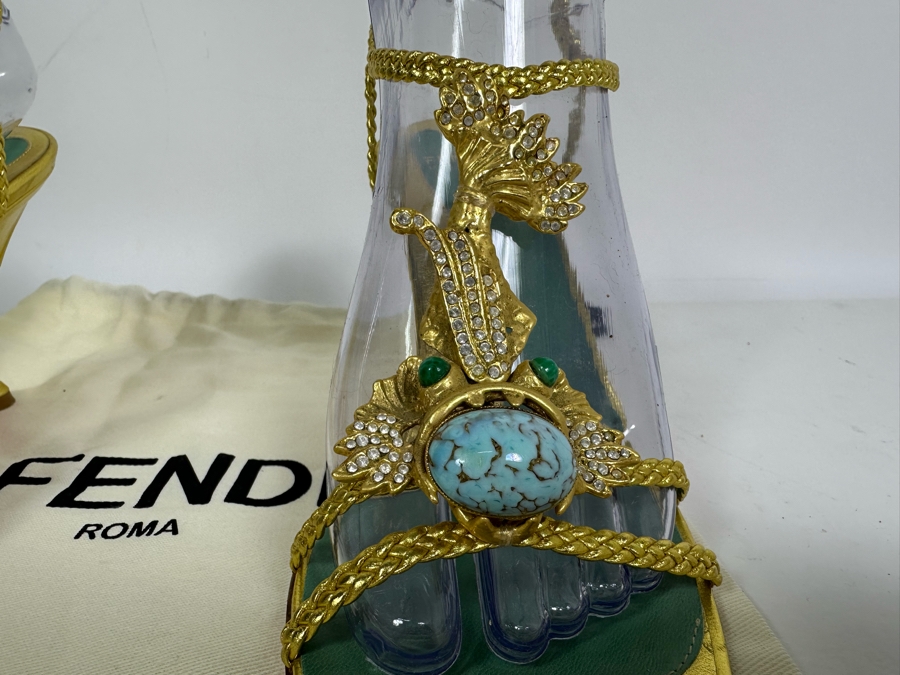 FENDI Heels 39 1/2 US Size 9 [Photo 5]