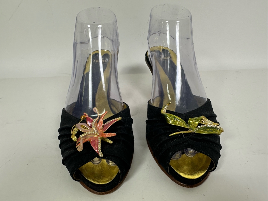 FENDI Heels 39 1/2 US Size 9 [Photo 3]