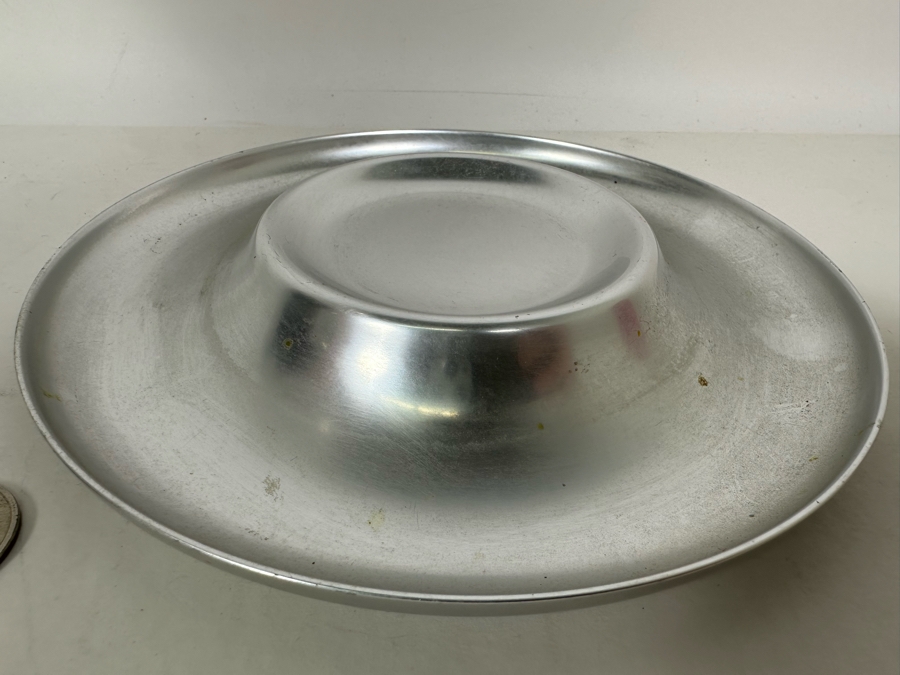 Vintage Art Deco Kensington Aluminum Bowl With Plate 7W [Photo 8]