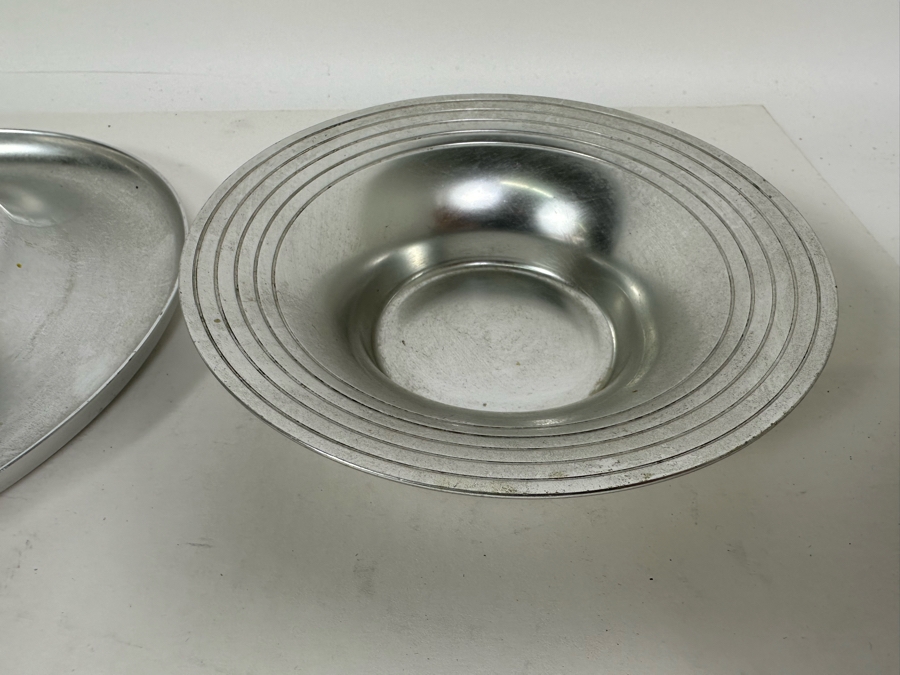 Vintage Art Deco Kensington Aluminum Bowl With Plate 7W [Photo 9]
