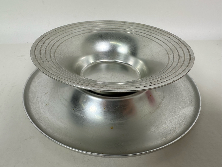 Vintage Art Deco Kensington Aluminum Bowl With Plate 7W [Photo 5]