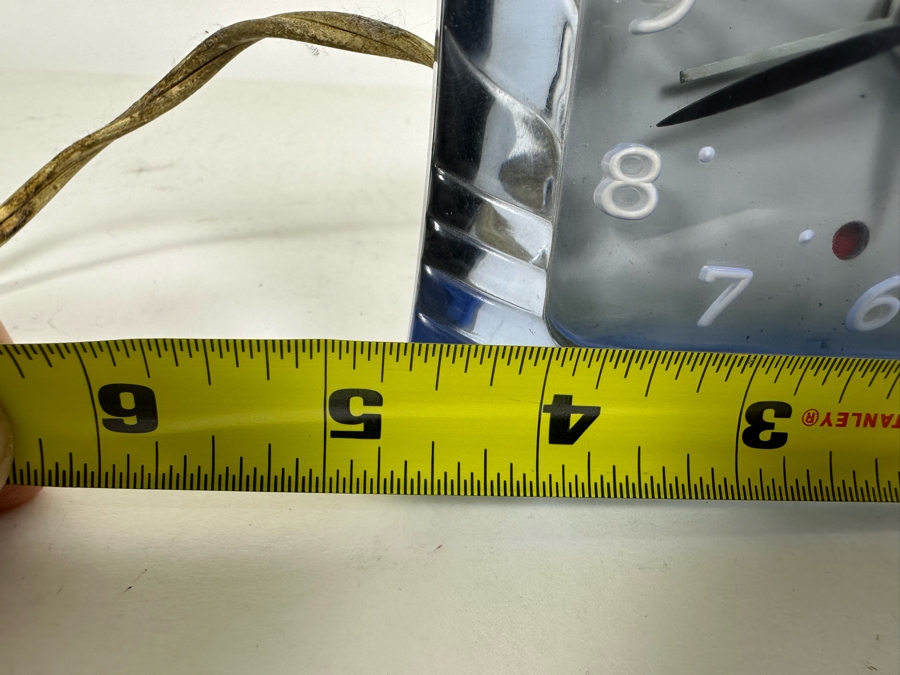 Art Deco Machine Age Blue Lucite Gilbert Electric Clock Prolon Plastics Working 4.5W X 3D X 4.5H [Photo 9]