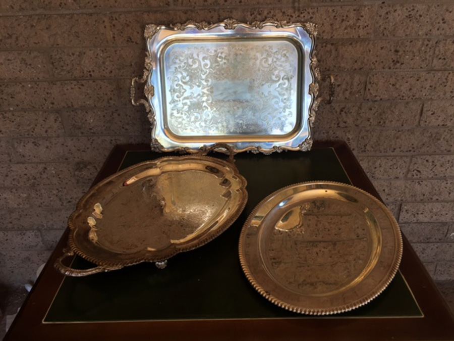 Silverplate Tray Lot