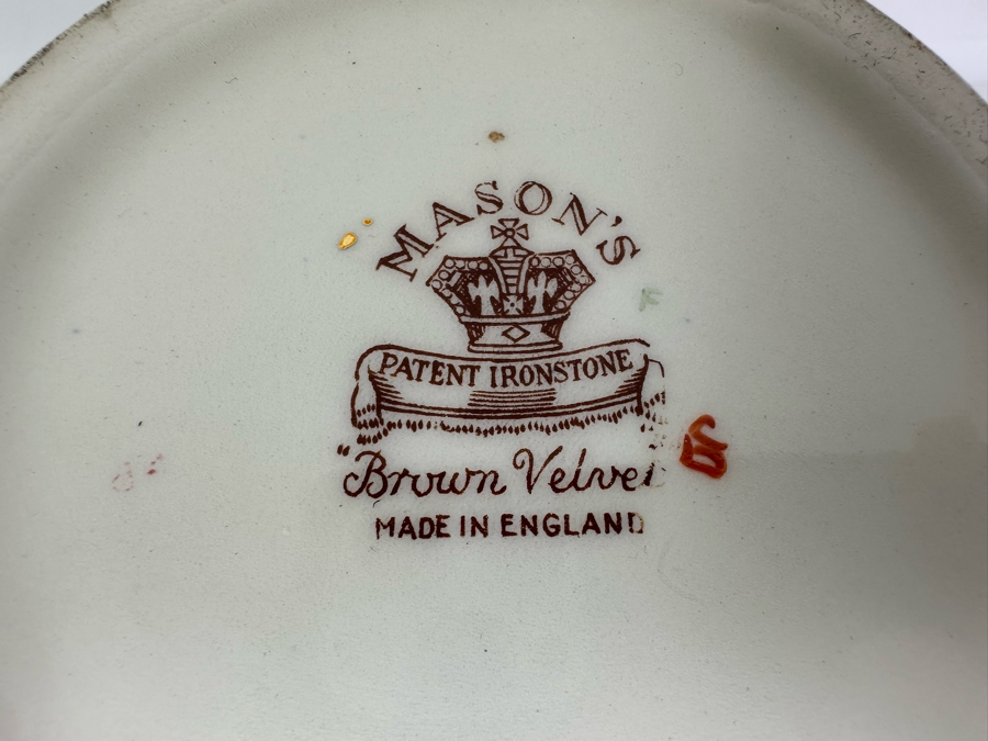 Mason's Ironstone 'Brown Velvet' Jar With Lid Made In England 7W X 9H [Photo 9]
